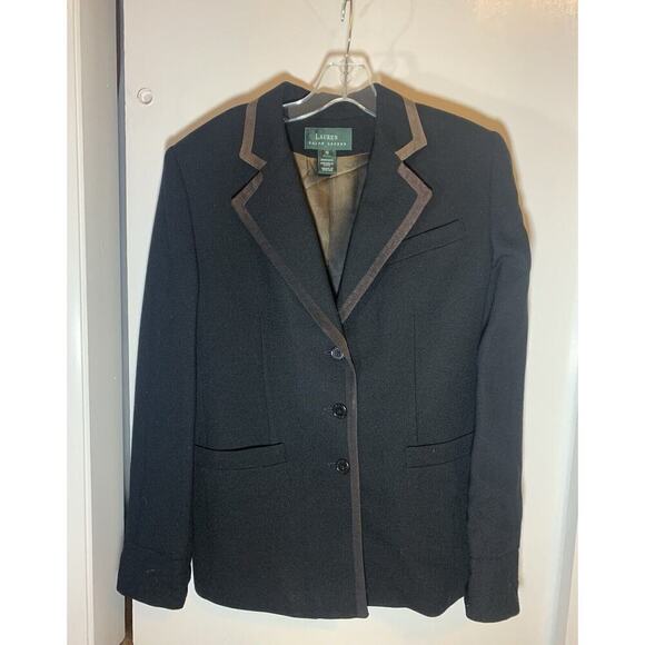 Lauren Ralph Lauren Business Black Woman’s Blazer Boss Babe Size 10 - Picture 1 of 7